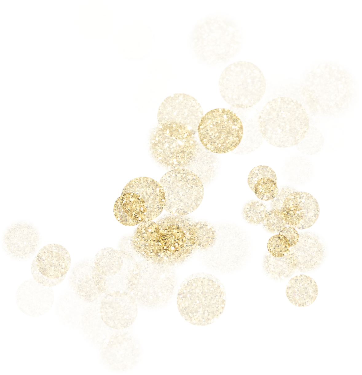 Gold glitter splatter